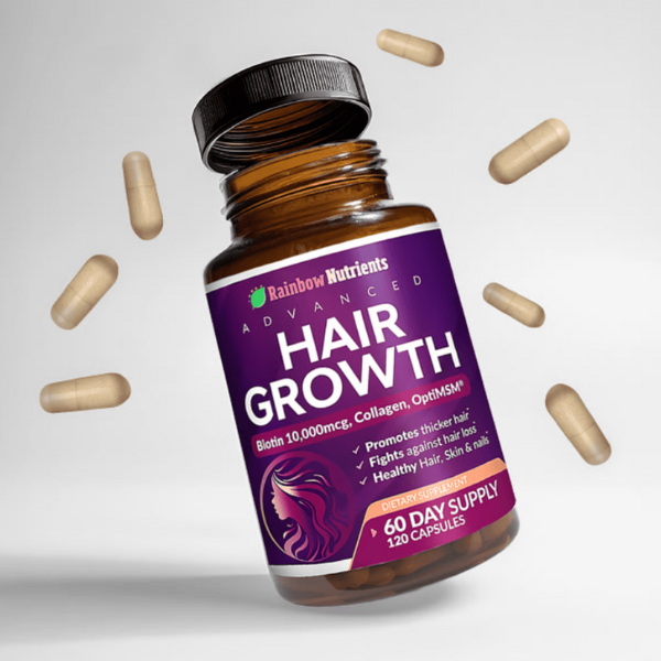 HairGrowth™ Rainbow Nutrients: Suplemento capilar ORIGINAL x 60 Dias